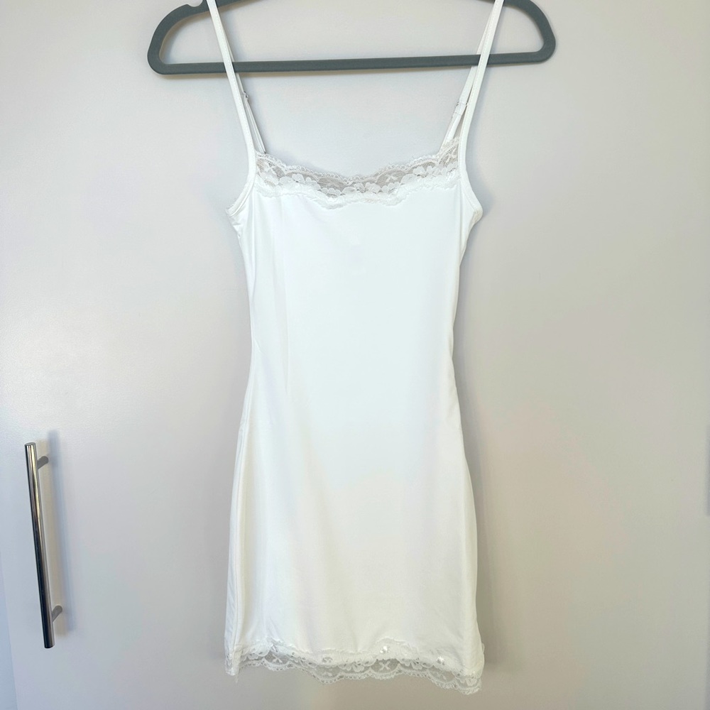 Skims white mini dress